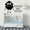 Nursery Wall Decal - Mommy's Little Monster - Vinyl Decor for Children's Bedroom or Playroom Decoration