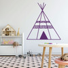 Nursery Wall Decal - Teepee - Vinyl Sticker Decor for Baby's Room, Bedroom or Play Room Decoration