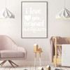 Nursery Wall Decor - I Love You Beyond Measure - Vinyl Decal Decoration For Children's Bedroom or Playroom