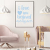 Nursery Wall Decor - I Love You Beyond Measure - Vinyl Decal Decoration For Children's Bedroom or Playroom