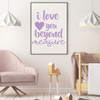 Nursery Wall Decor - I Love You Beyond Measure - Vinyl Decal Decoration For Children's Bedroom or Playroom