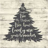 Oh Christmas Tree Wall Decal - Holiday Vinyl Decor for Living Room, Entry, Family Room, or Office - Removable Stickers - Custom Sizes and Colors Fit Any Themed Living Space