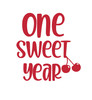 One Sweet Year Vinyl Decal - First Birthday Decor