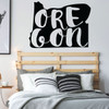 Oregon Wall Decal - State Silhouette Vinyl Art for Home Decor, Living Room or Family Room Decoration