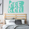 Oregon Wall Decal - State Silhouette Vinyl Art for Home Decor, Living Room or Family Room Decoration