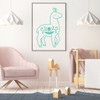 Personalized Llama Vinyl Wall Decal for Bedroom, Living Room, Playroom or Teen Room Decor.