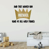 Personalized Name King of Wild Things Crown Design