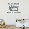 Personalized Name King of Wild Things Crown Design