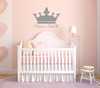 Personalized Name Wall Decals - Princess Crown with Custom Name Vinyl Art - Woman, Teenager, Girl, or Baby Decorations