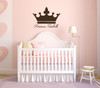 Personalized Name Wall Decals - Princess Crown with Custom Name Vinyl Art - Woman, Teenager, Girl, or Baby Decorations