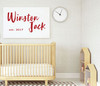 Personalized Nursery Wall Decal - Vinyl Decor for Children's Bedroom or Playroom Decoration