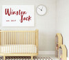 Personalized Nursery Wall Decal - Vinyl Decor for Children's Bedroom or Playroom Decoration