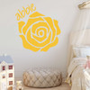 Personalized Rose Wall Decal - Vinyl Sticker Decor for Girl's Bedroom, Playroom or Nursery Decoration