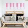 Piano Wall Art - Keyboard Vinyl Wall Decal for Home, School, Classroom, Studio or Academy