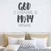 Pray Wall Decor | Religious Vinyl Decal Lettering for Home Bathroom Decor | Church Decoration | Large, Small Sizes | Black, White, Metallic Gold, Blue, Red, Brown, Other Colors