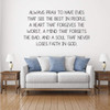 Prayer Wall Decal ' 'Always Pray' - Christian Vinyl Decoration for Home, Bedroom, Living Room
