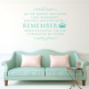 Princess Crown Wall Decal "On The Darkest Days I Remember" Vinyl Home Wall Decor
