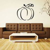 Pumpkin Decor Decal | Vinyl Wall Silhouette Sticker Outline | Classy Halloween Decoration | Fall Vinyl Decor for the Home , Door, or Windows | Simple Party Decorations | A Variety of Sizes and Colors Available - Small and Large | Removable Vinyl