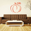 Pumpkin Decor Decal | Vinyl Wall Silhouette Sticker Outline | Classy Halloween Decoration | Fall Vinyl Decor for the Home , Door, or Windows | Simple Party Decorations | A Variety of Sizes and Colors Available - Small and Large | Removable Vinyl