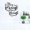 Religious Family Wall Decal Quote - "The Family That Prays Together Stays Together" - Christian Themed Home Decor for Living Room, Dining Room, Kitchen, Bedroom