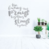 Religious Family Wall Decal Quote - "The Family That Prays Together Stays Together" - Christian Themed Home Decor for Living Room, Dining Room, Kitchen, Bedroom