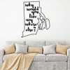 Rhode Island Wall Decal - Why Would You Live Anywhere Else - State Vinyl Art Silhouette for Home Decor, Living Room or Family Room Decoration