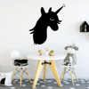Right Facing Unicorn Wall Decal - Personalized Vinyl Decor For Girl's Bedroom, Playroom or Bathroom - Kids Home Decorations