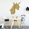 Right Facing Unicorn Wall Decal - Personalized Vinyl Decor For Girl's Bedroom, Playroom or Bathroom - Kids Home Decorations