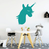Right Facing Unicorn Wall Decal - Personalized Vinyl Decor For Girl's Bedroom, Playroom or Bathroom - Kids Home Decorations