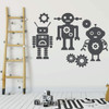 Robots Wall Decal for Boys - Vinyl Sticker for Children's Room or Playroom Decoration