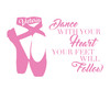 Room Wall Decor - Dance Studio Shoes and Quotes with Personalized Name for Girls Bedroom, Playroom or Dorm - Custom Sizes and Colors Match The Theme of Any Living Space