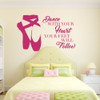 Room Wall Decor - Dance Studio Shoes and Quotes with Personalized Name for Girls Bedroom, Playroom or Dorm - Custom Sizes and Colors Match The Theme of Any Living Space