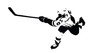 Room Wall Decor - Hockey Player Vinyl Decal Stickers for Home or Office, Bedroom, Locker Room, Ice Rink or Man Cave - Custom Sizes and Colors Match The Theme of Any Living Space