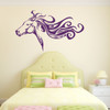 Room Wall Decor - Horse Head w/Customized Name Rustic Vinyl Decal Stickers for Home in Teen n Kids, Girls n Boys Bedroom, Bathroom or Playroom - Custom Sizes and Colors Match Any Themed Living Space