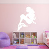 Room Wall Decor - Mermaid with Personalized Name Vinyl Decal Stickers for Home in Girls or Boys Bedroom, Playroom, or Nursery - Custom Sizes and Colors Match The Theme of Any Living Space