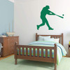 Room Wall Decor - Personalized Name Baseball Batter Vinyl Decal Wall Sticker for Boys Bedroom, Playroom, Locker Room or Dorn - Custom Sizes and Colors Match The Theme of Any Living Space