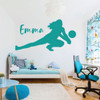 Room Wall Decor - Volleyball Player with Customized Name Vinyl Decal Stickers for Home or Dorm in Teen Girls Bedroom, Bathroom, or Locker Room - Custom Sizes and Colors Fit Any Themed Living Space