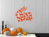 Sandworm Vinyl Decal ' Spooky Striped Creature ' Cute Halloween Door Decal