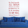Scripture Wall Decals - Words of Mormon 1:7 - The Lord Knoweth All Things... - Scripture Home Decor, Christian Vinyl Wall Art