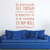 Scripture Wall Decals - Words of Mormon 1:7 - The Lord Knoweth All Things... - Scripture Home Decor, Christian Vinyl Wall Art