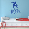 Skateboard Vinyl Wall Decor - Skate - Skater Decal for Home Decor, Bedroom or Playroom