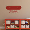 Skateboarder Wall Decal - Personalized Name with Skateboard Silhouette Vinyl Decor for Bedroom, Playroom, or Birthday Party Decoration