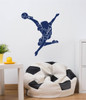 Soccer player bicycle kick