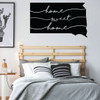 South Dakota Wall Decal - Home Sweet Home - State Vinyl Art Silhouette for Home Decor, Living Room or Family Room Decoration