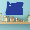 State Decals - Oregon Vinyl Wall Decor, 33rd State, Olympia Washington, Northeastern United States, The Beaver State