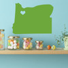 State Decals - Oregon Vinyl Wall Decor, 33rd State, Olympia Washington, Northeastern United States, The Beaver State