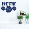 Succulent Wall Decal - Breath - Vinyl Decoration for Living Room, Family Room or Home Decor