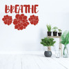 Succulent Wall Decal - Breath - Vinyl Decoration for Living Room, Family Room or Home Decor