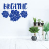 Succulent Wall Decal - Breath - Vinyl Decoration for Living Room, Family Room or Home Decor