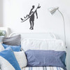Surfing Wall Decor - Personalized Vinyl Decal for Home Decor, Bedroom, Playroom Or Beach House - Surfer Gift
